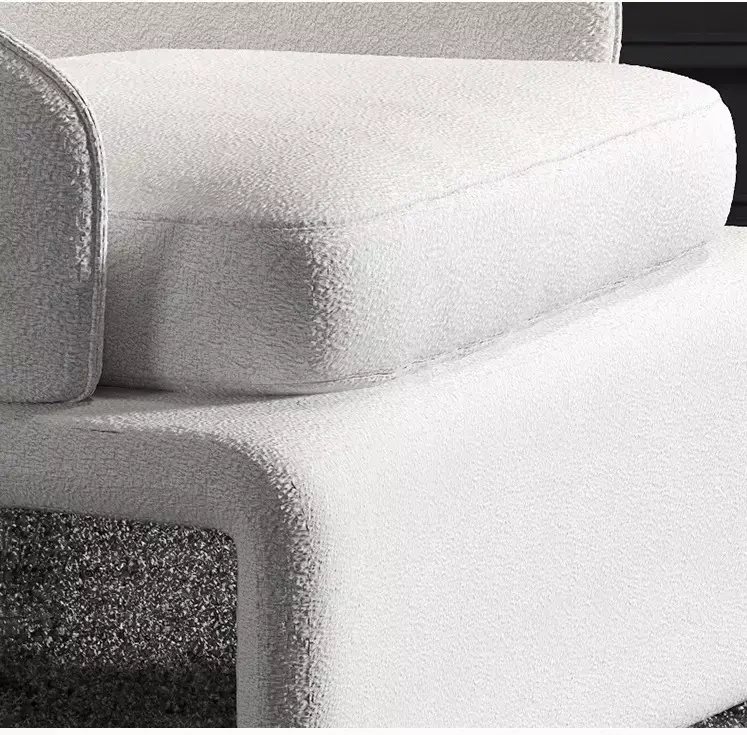 كرسي مفرد مع مسند للقدم كلاسيك