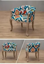 كرسي مفرد خشب كلاسيك لغرفة المعيشة