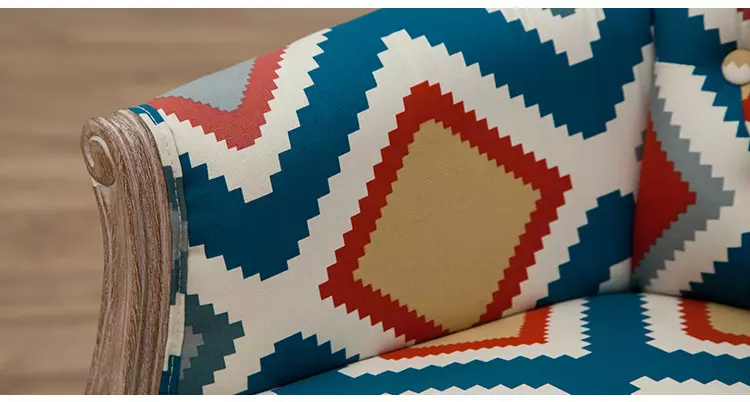 كرسي مفرد خشب كلاسيك لغرفة المعيشة