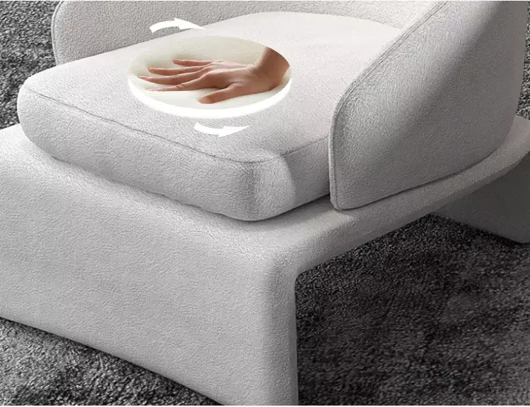 كرسي مفرد مع مسند للقدم كلاسيك