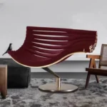 كرسي مفرد بقاعدة معدنية لغرفة المعيشة - الصورة 6