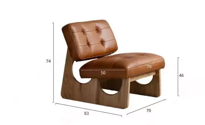 كرسي مفرد خشب لغرفة المعيشة