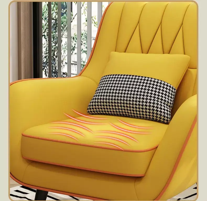 كرسي مفرد مع مسند للقدم لغرفة المعيشة