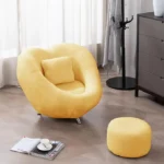 ⁦كنب مفرد مع مسند للقدم على شكل قلب⁩ - الصورة ⁦3⁩