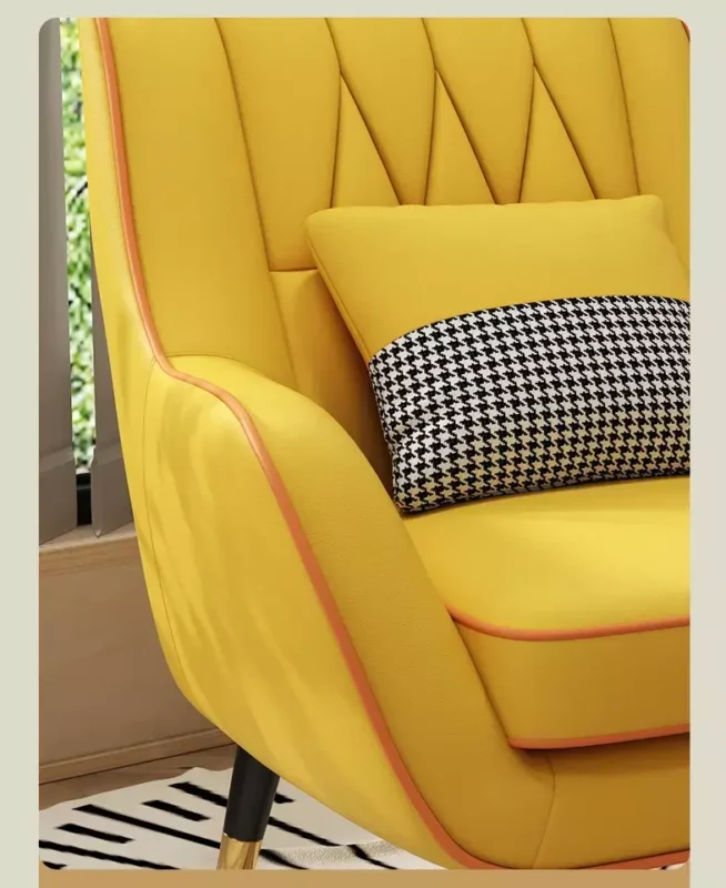 كرسي مفرد مع مسند للقدم لغرفة المعيشة