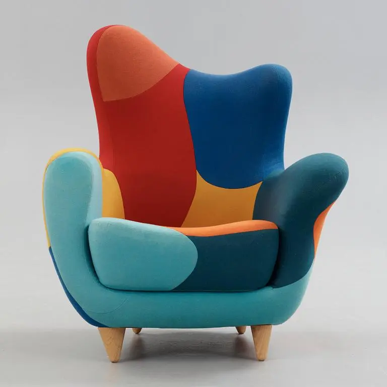 Single chair (8) كرسي مودرن بذراعين من تصميم ايطالي