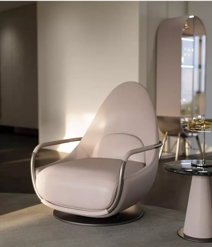 كرسي مودرن بتصميم انيق لغرفة المعيشة