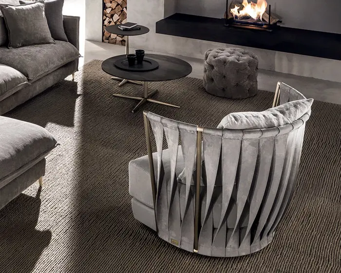 كرسي مفرد مودرن فاخر لغرفة المعيشة 