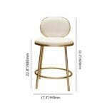 ⁦كرسي بار مودرن بظهر منخفض⁩ - الصورة ⁦8⁩