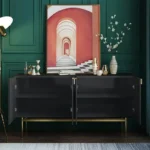 طاولة بوفيه خشب بتصميم انيق