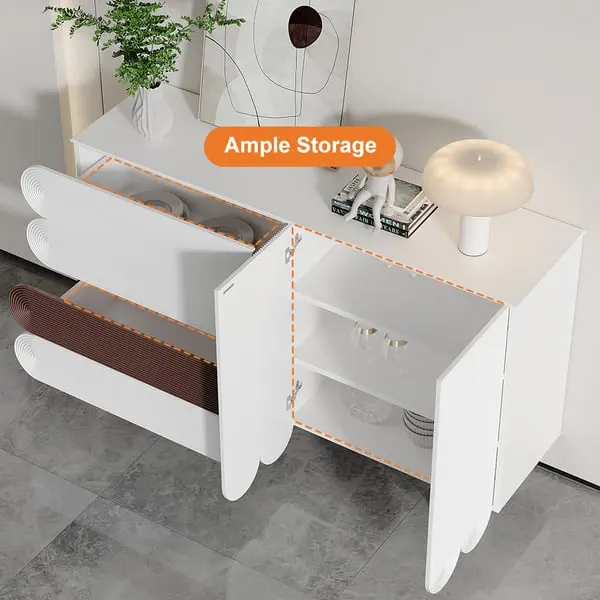 طاولة بوفيه عصري بتصميم فريد