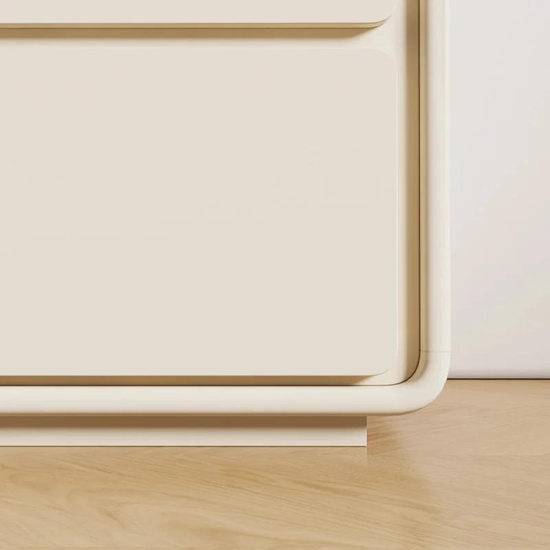 طاولة بوفيه جانبي مودرن مع تخزين وأبواب مقوسة