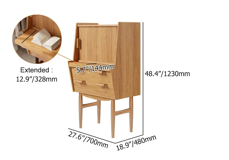 تسريحة غرفة نوم بتصميم عصري مع وحدة تخزين