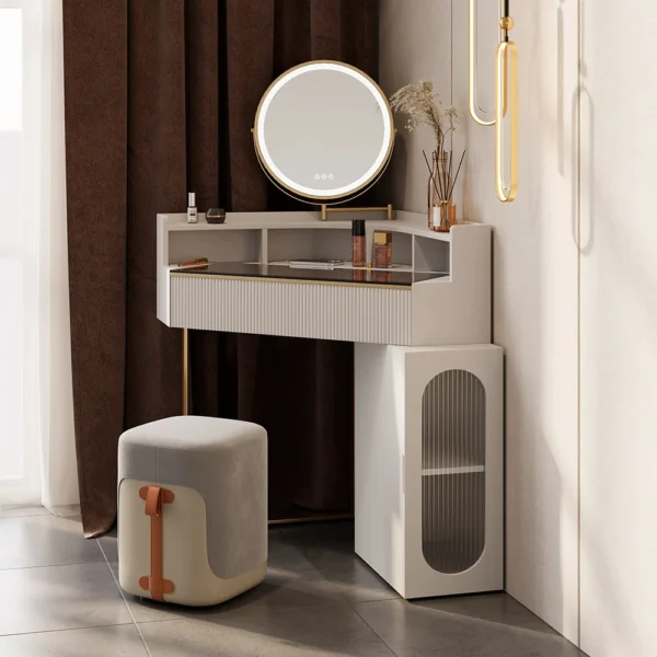 طاولة تسريحة بزاوية