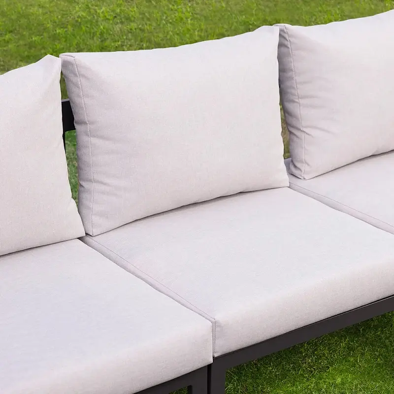 طقم كنب جلسات خارجية زاوية مع طاولة قهوة