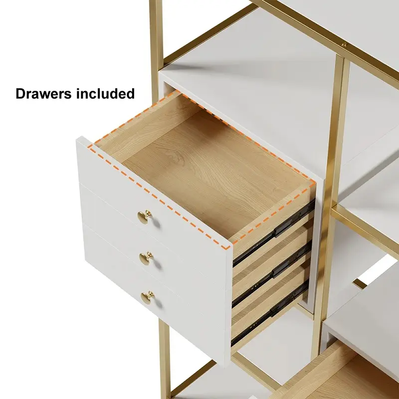 خزانة ارفف هندسية للتخزين