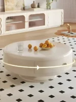 طاولات قهوة دائرية متداخلة بتصميم انيق