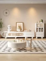 طاولات قهوة دائرية متداخلة بتصميم انيق