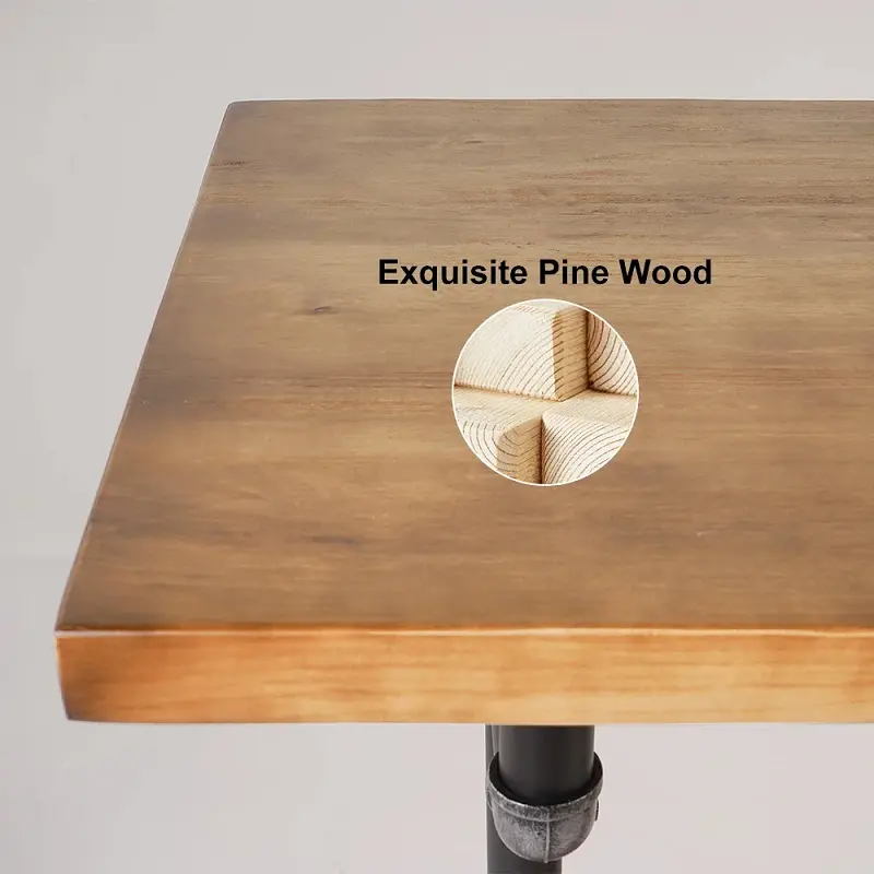 طقم طاولة بار خشبي