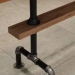 طقم طاولة بار خشبي