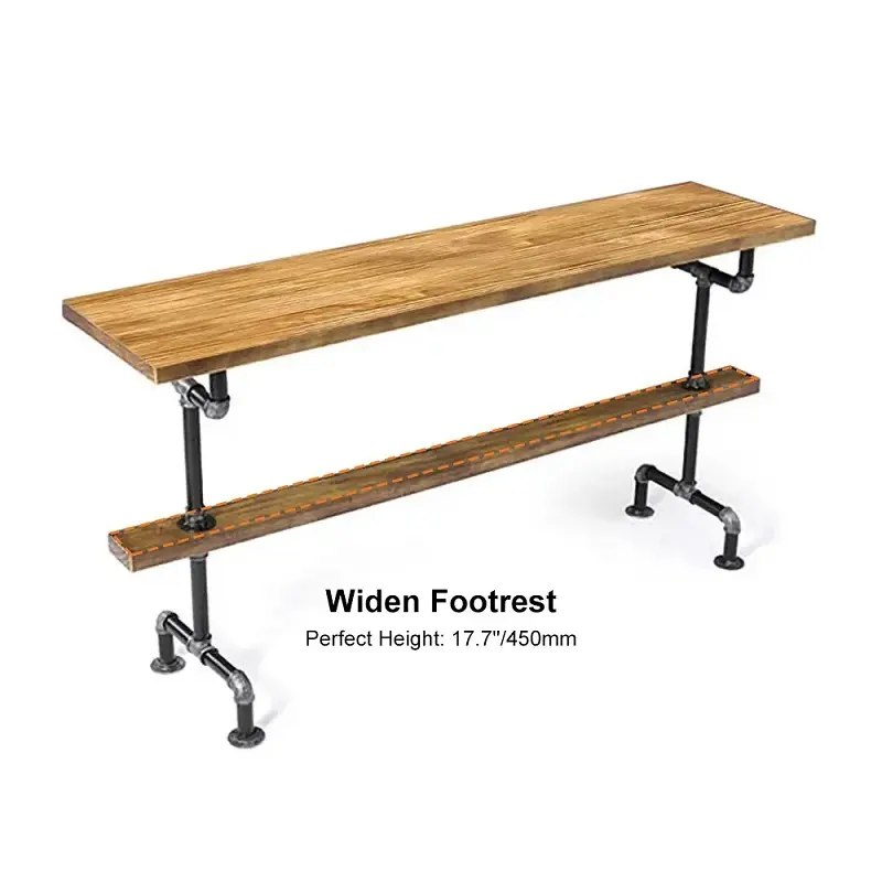 طقم طاولة بار خشبي