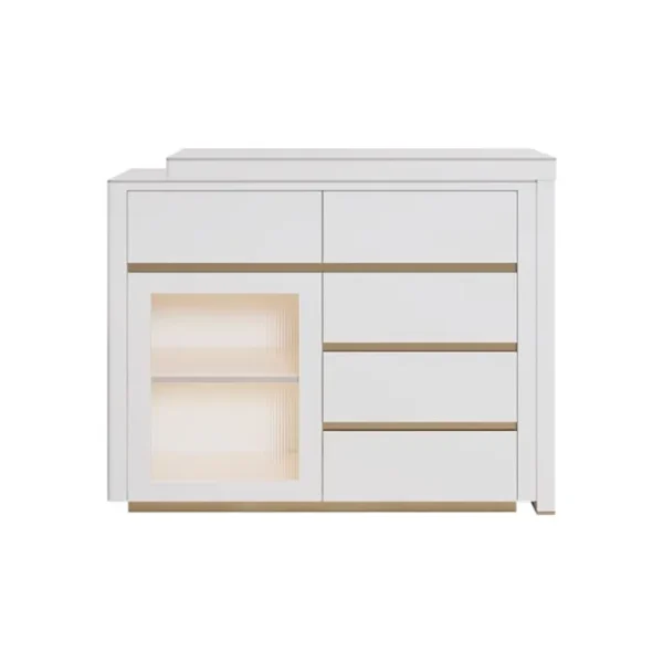 طاولة بار قابلة للتمديد مع سطح رخام