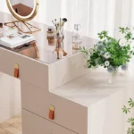طاولة تسريحة متحركة فاخرة بتصميم عصري