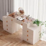 طاولة تسريحة متحركة فاخرة بتصميم عصري