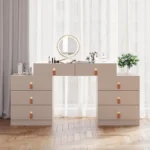 طاولة تسريحة متحركة فاخرة بتصميم عصري