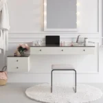 طاولة تسريحة عصرية مثبتة على الحائط