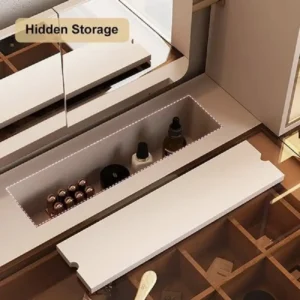 طاولة تسريحة مودرن مع مرآة ومقعد 