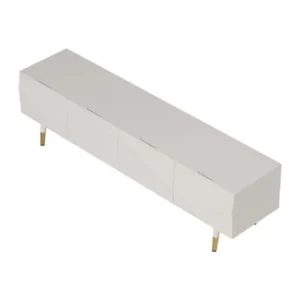 طاولة تلفاز عصرية بتصميم مموج