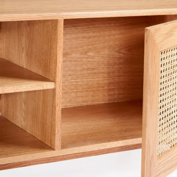 طاولة تلفاز خشب بتصميم عتيق