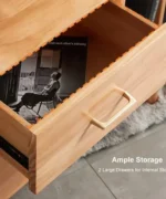 طاولة تلفاز خشب بتصميم عتيق