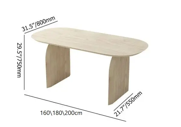 طاولة طعام خشب بتصميم اسكندافي