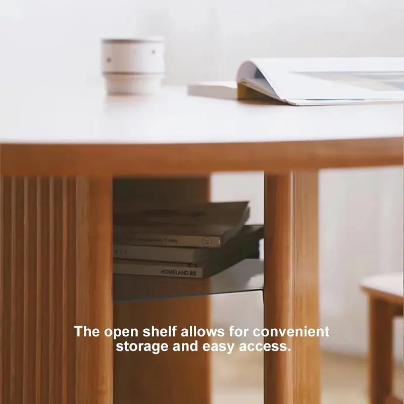 طاولة طعام بتصميم مميز مع مساحة تخزين