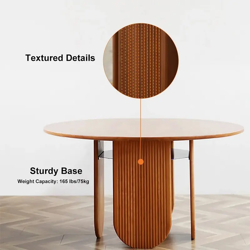 طاولة طعام بتصميم مميز مع مساحة تخزين