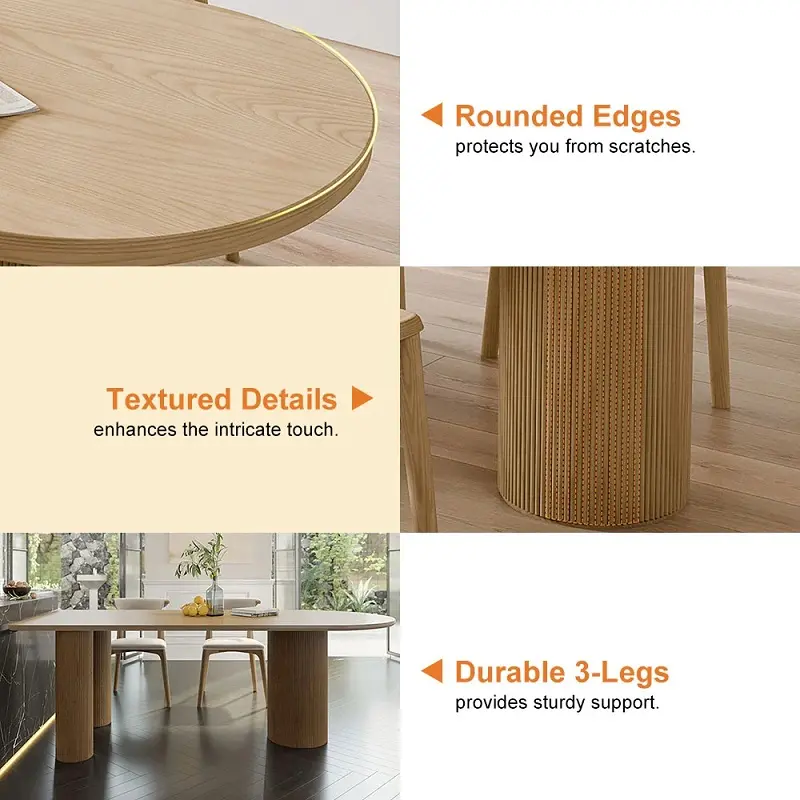 طاولة طعام خشب مودرن