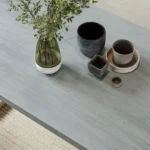 طاولة طعام خشب مستطيلة بتصميم ريفي