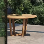 طاولة طعام دائرية بتصميم بسيط