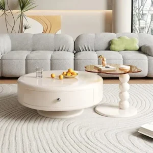 طاولات قهوة دائرية متداخلة بتصميم انيق