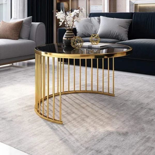 طاولة قهوة دائرية مودرن بتصميم أنيق