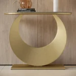 طاولة كونسول بقاعدة على شكل هلال