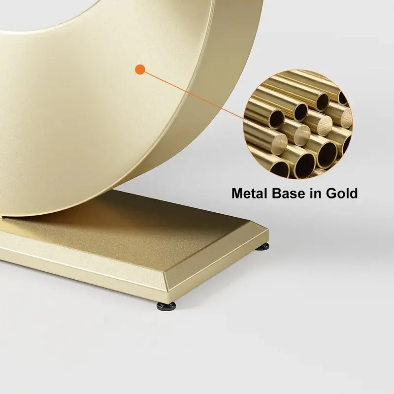 طاولة كونسول بقاعدة على شكل هلال