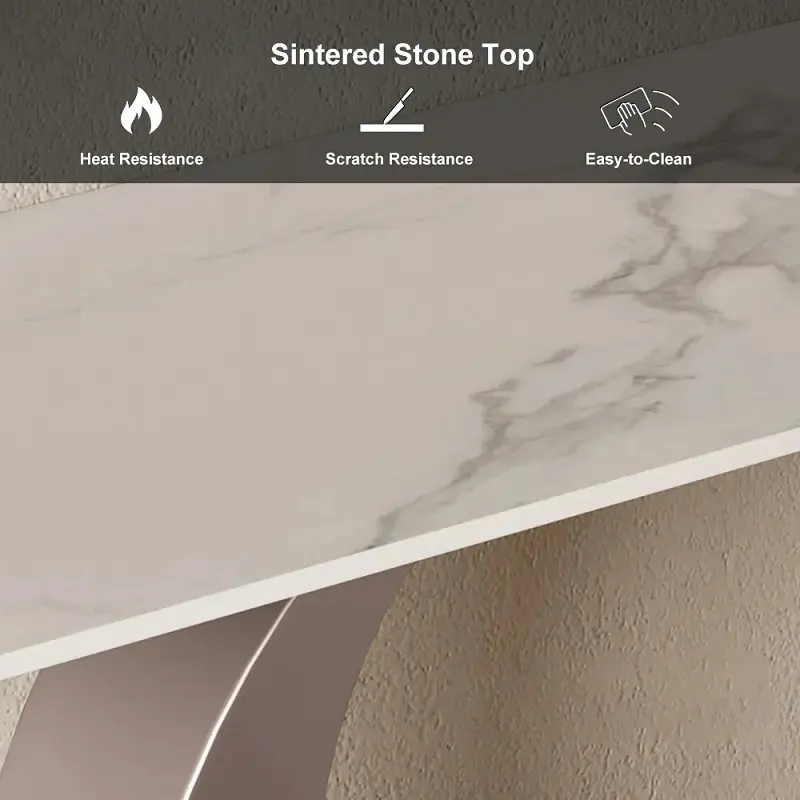 طاولة كونسول مودرن مع سطح من الرخام الفاخر