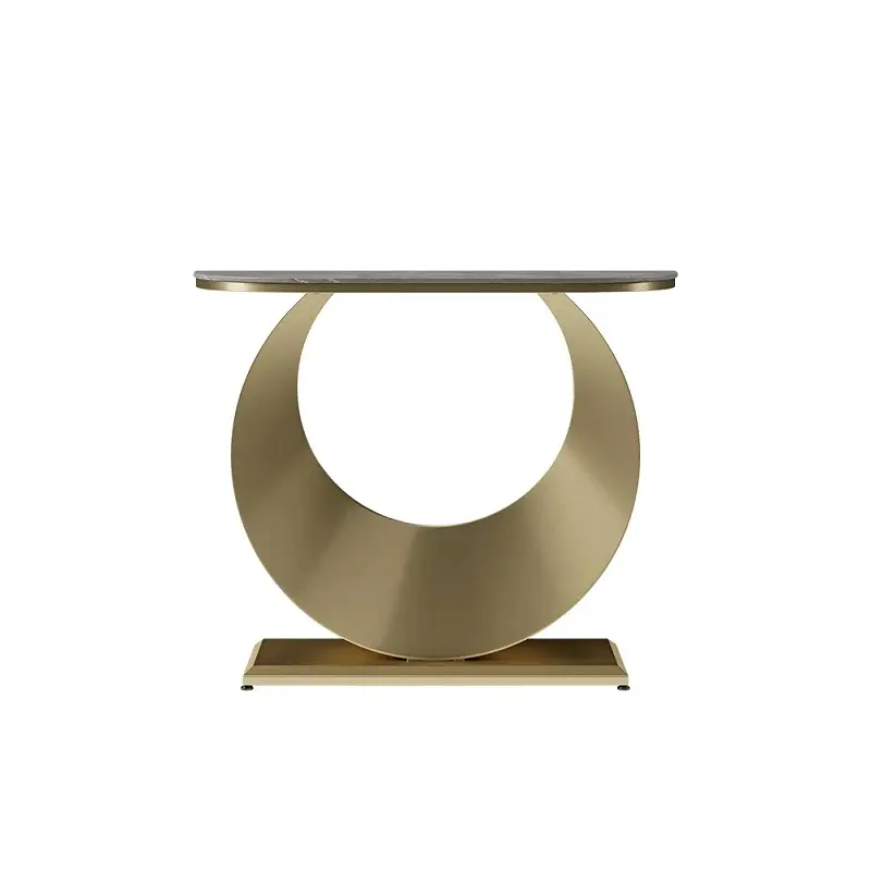 طاولة كونسول بقاعدة على شكل هلال