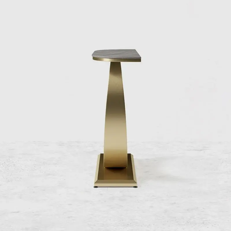 طاولة كونسول بقاعدة على شكل هلال