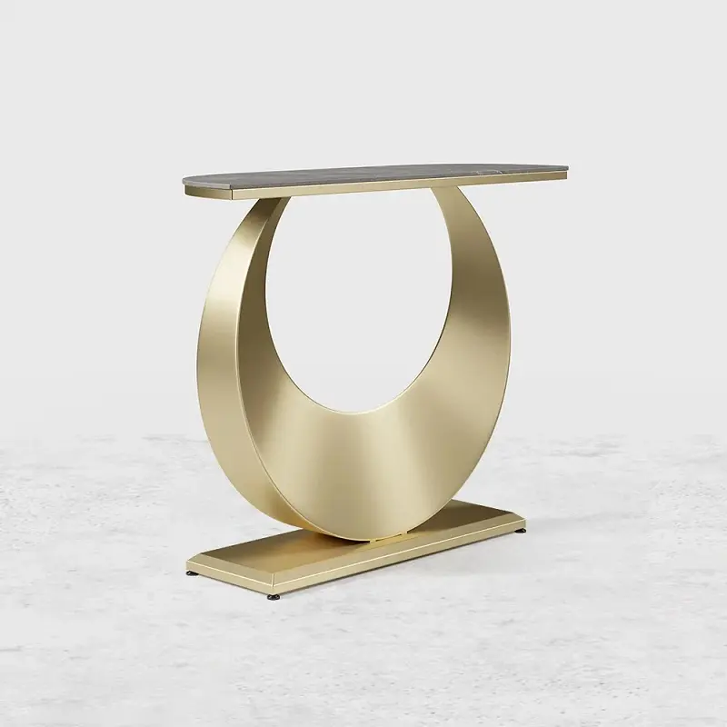 طاولة كونسول بقاعدة على شكل هلال