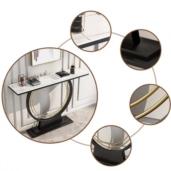 طاولة كونسول عصرية بسطح من رخام