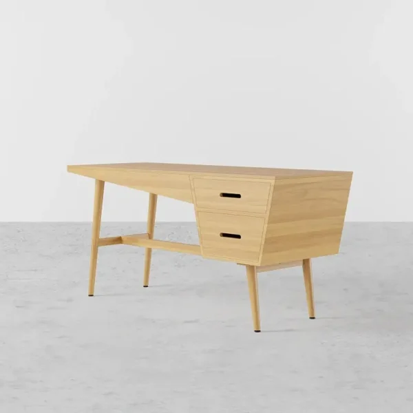 طاولة مكتب خشبي بتصميم عصري